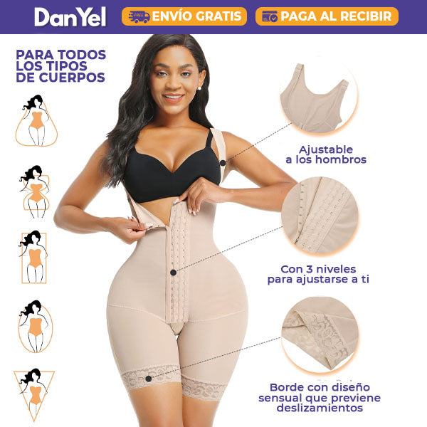 FAJA MOLDEADORA PIERNA CORTA CON ZIPPER