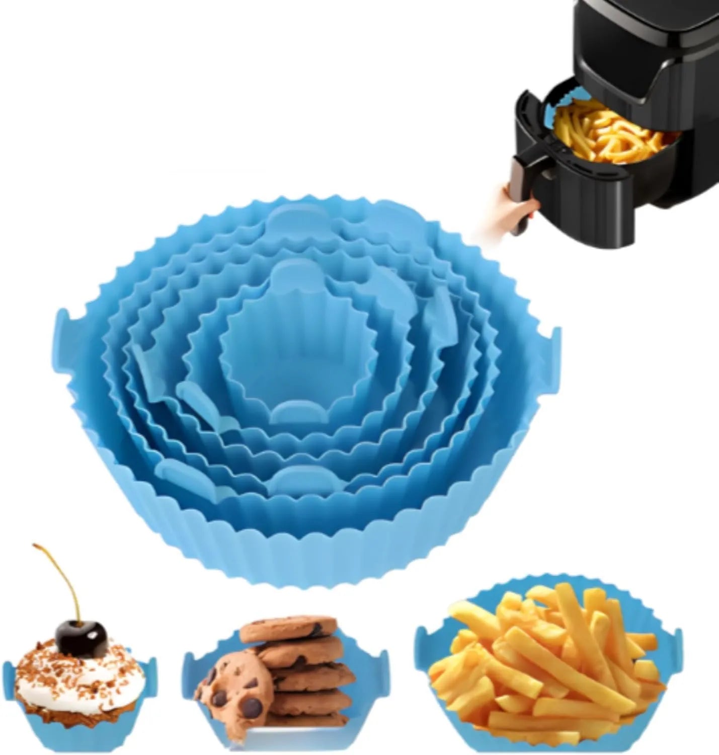 SET DE MOLDE DE SILICONA AIRFRYER X6