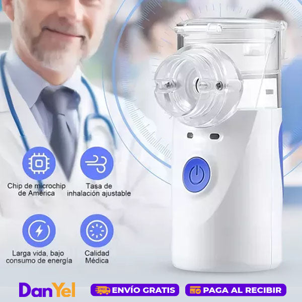 NEBULIZADOR ULTRASÓNICO PORTÁTIL SILENCIOSO ADULTOS/NIÑOS