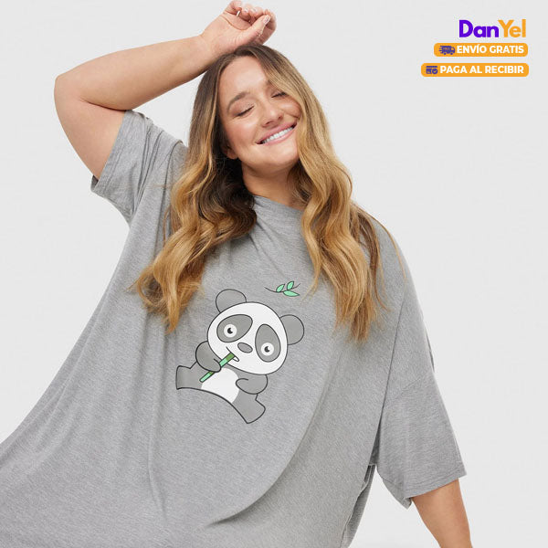 CAMISETA OVERSIZE SUAVE PARA DORMIR