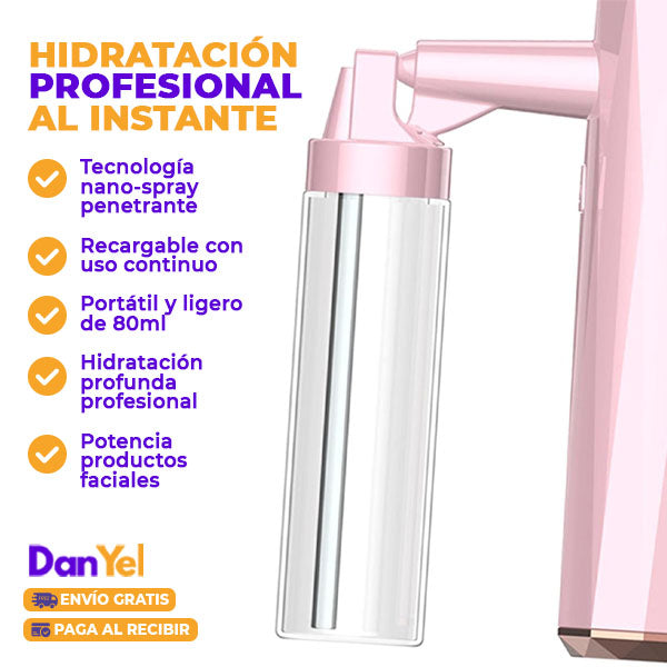 HUMIDIFICADOR FACIAL ELÉCTRICO DE MANO HIDRATANTE