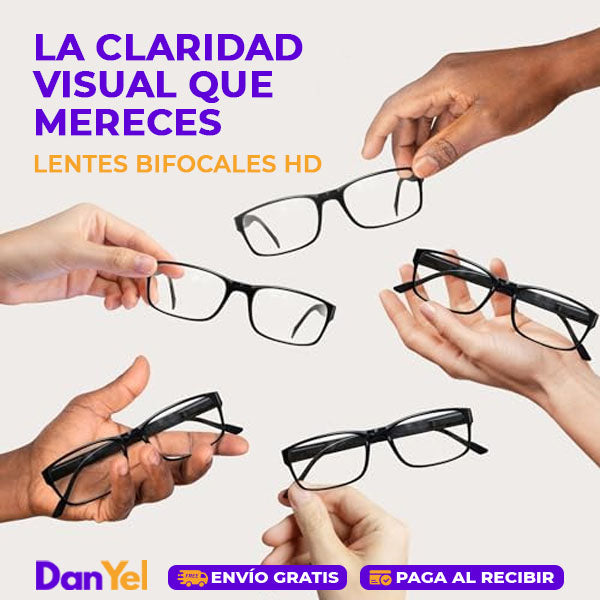 LENTES BIFOCALES PARA VER DE LEJOS Y CERCA 100 A +400