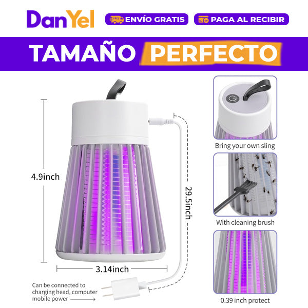 LAMPARA MATA MOSQUITOS UV TRAMPA ELECTRICA