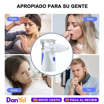 NEBULIZADOR ULTRASÓNICO PORTÁTIL SILENCIOSO ADULTOS/NIÑOS