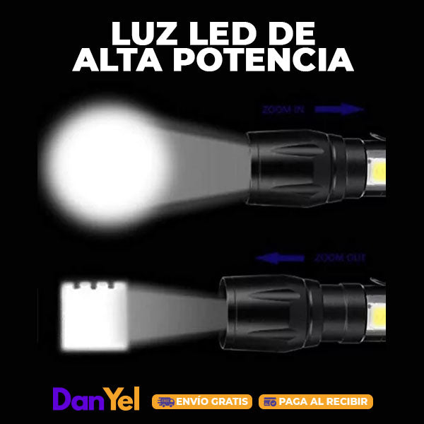 MINI LINTERNA TÁCTICA HD ILUMINACIÓN DOBLE