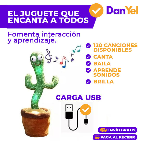 JUGUETE CACTUS BAILARIN RECARGABLE