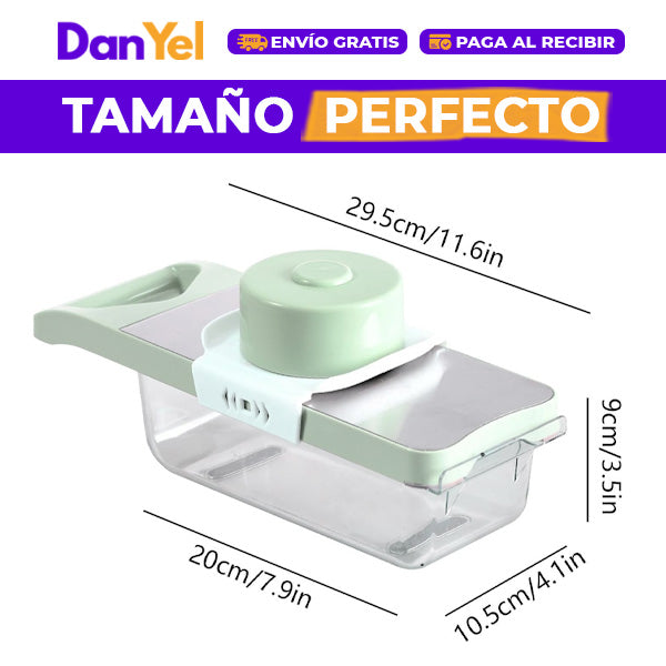 REBANADOR DE VERDURAS CON 6 HOJAS DISPONIBLES