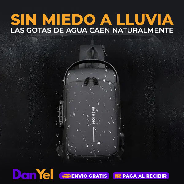 BOLSO ANTIROBO IMPERMEABLE CON USB