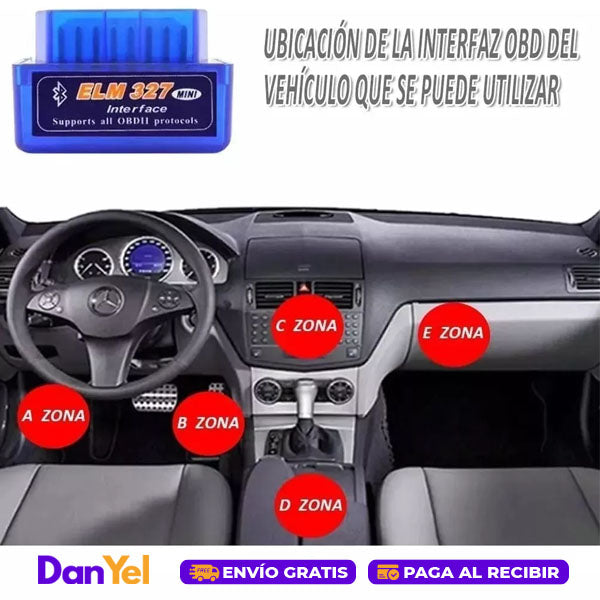 SCANNER DE DIAGNÓSTICO AUTOMOTRIZ CON BLUETOOTH