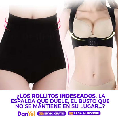 KIT CUERPO DE MODELO | FAJA MOLDEADORA & CORSET LEVANTA SENOS