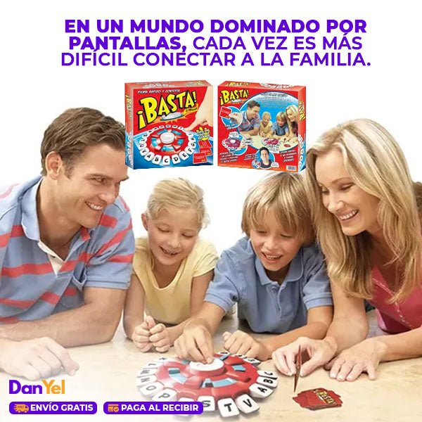 BASTA JUEGO DE MESA FAMILIAR DE APRENDIZAJE INTERACTIVO