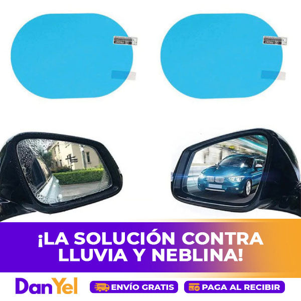 4x1 CUBIERTA IMPERMEABLE PARA RETROVISOR: SEGURIDAD EN LA LLUVIA 🔥 SUPER PROMO 4X1 🔥