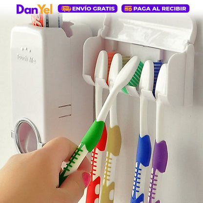 PORTA-CEPILLO DISPENSADOR DE CREMA