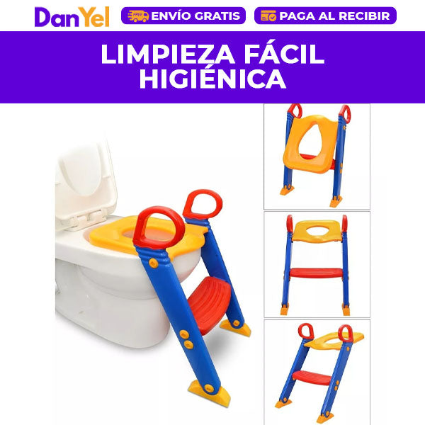 ENTRENADOR DE BAÑO CON ESCALERA: SEGURO Y CÓMODO ✨ÚLTIMO DÍA 49% OFF🔥