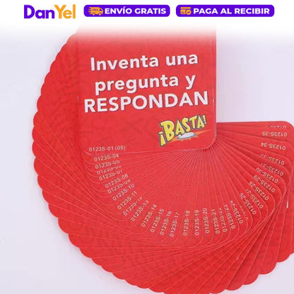 BASTA JUEGO DE MESA FAMILIAR DE APRENDIZAJE INTERACTIVO