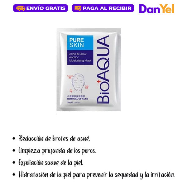 MASCARILLA ANTIACNÉ - BIOAQUA - COMPRA 1 Y LLEVA 2