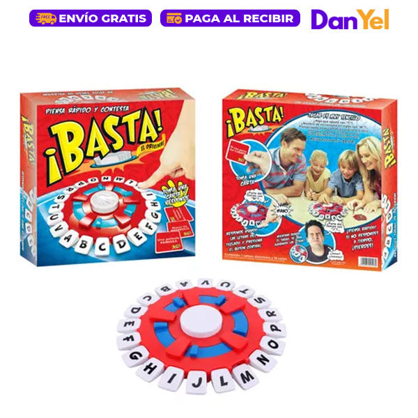 BASTA JUEGO DE MESA FAMILIAR DE APRENDIZAJE INTERACTIVO