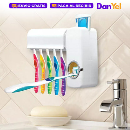 PORTA-CEPILLO DISPENSADOR DE CREMA