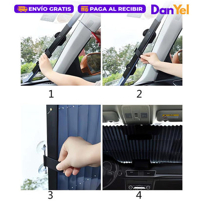 PROTECTOR SOLAR RETRÁCTIL PARA AUTO