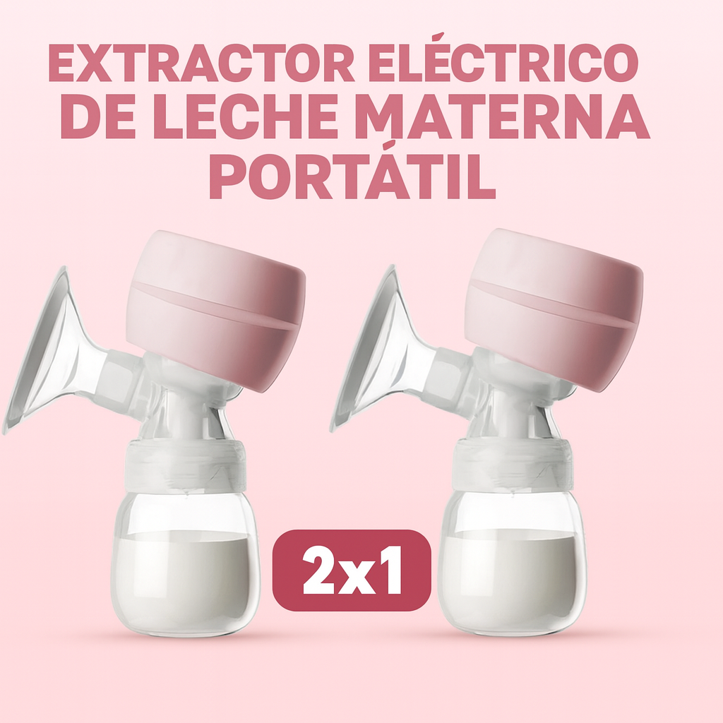 Extractor Eléctrico de Leche Materna Portátil | Pack de 2