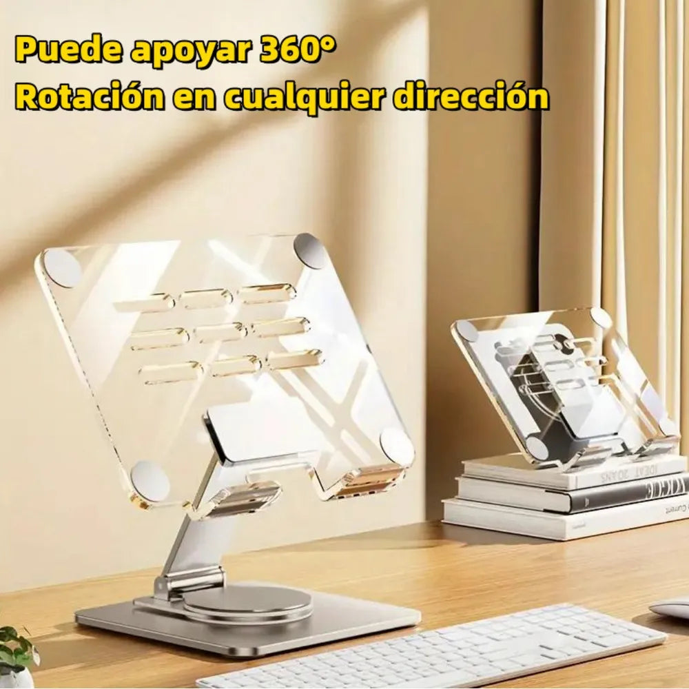 Soporte Plegable 360° Para Tableta Y Celular | Ajustable Y Antideslizante
