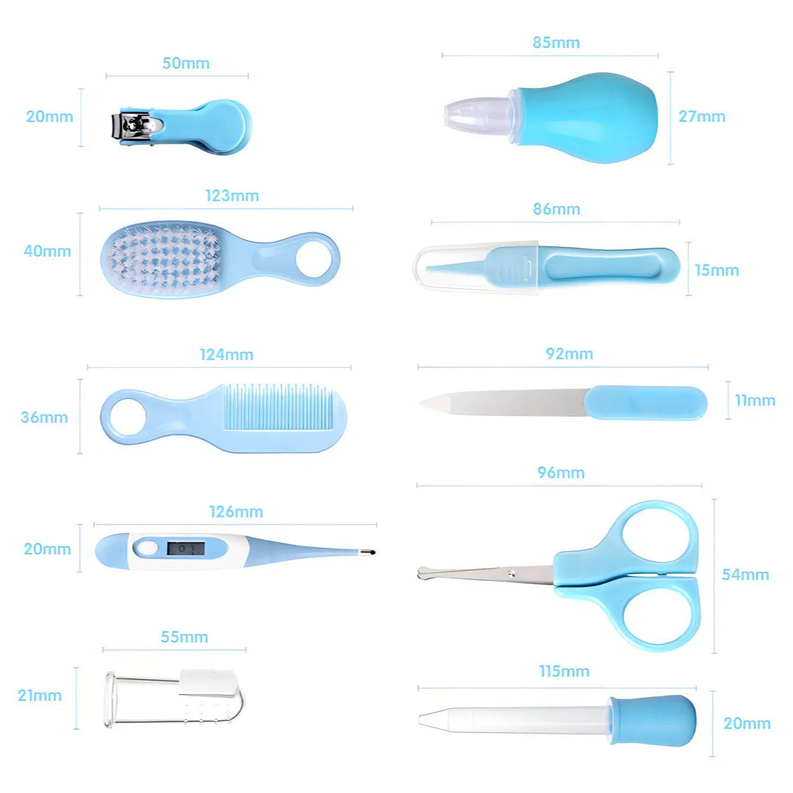 Kit De Higiene De Bebé | Set De 10 Piezas Para Cuidado Completo