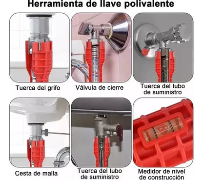 LLAVE PARA FREGADERO 8 EN 1