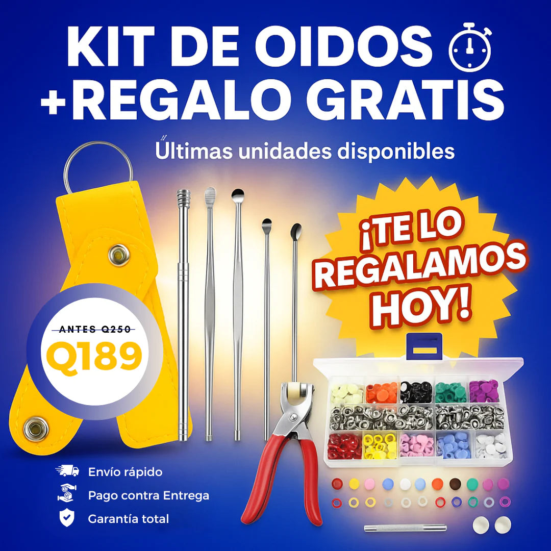 Kit de Limpieza para Oidos + Kit de Manualidades GRATIS L