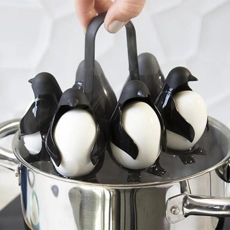 Cocedor de Huevos en Forma de Pingüino