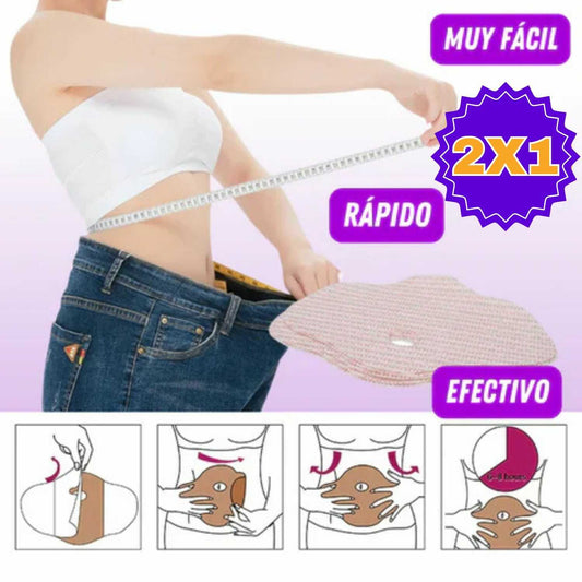 PARCHE ADELGAZADOR Y QUEMA GRASA DE ABDOMEN - pack 2X1