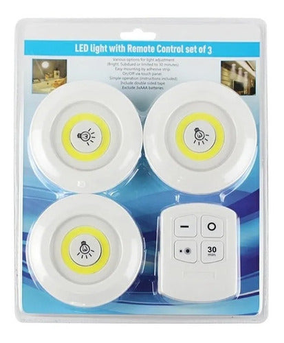 KIT DE 3 LUCES LED CON CONTROL