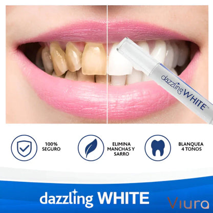 Sonrisa Radiante con Dazzling White Azul