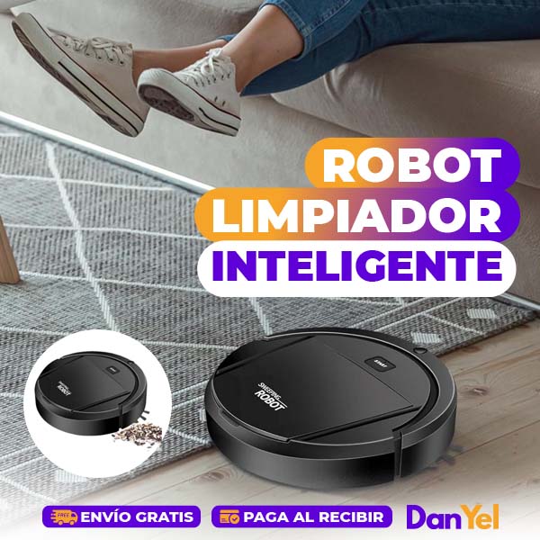 ROBOT LIMPIADOR INTELIGENTE ASPIRADOR Y TRAPEADOR 2 EN 1